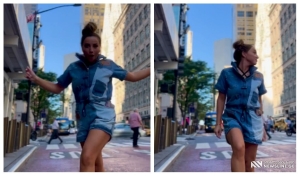VIDEO: ნუცა ბუზალაძე ნიუ იორკის ქუჩებში აცეკვდა