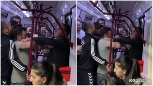 VIDEO: მეტროში ქართველმა ქართველს რუსის გამო დაუწყო ჩხუბი - ნახეთ რა მოხდა დეტალურად
