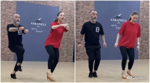 VIDEO: ცეკვა “აჭარული” იტალიური ელემენტებით - როგორ ასწავლის ცეკვას ბაბი კირკიტაძე ალესანდრო კარუზოს?