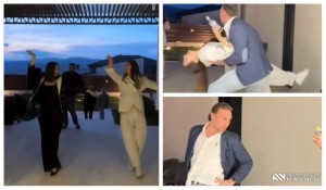 VIDEO: ირაკლი მაქაცარიას საოცარი ქართული ცეკვა ლიზასტან და მის დასთან ერთად - როგორ ერთობა წყვილი წვეულებაზე