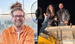 VIDEO: თამაზას დაბადების დღიდან კოსტა, ბადი და ნოდო ტრაქტორით წავიდნენ