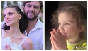 VIDEO: როგორ ლოცულობს ჯანეტ ქერდიყოშვილისა და ნოე სულაბერიძის პატარა - ნახეთ უსაყვარლესი კადრები