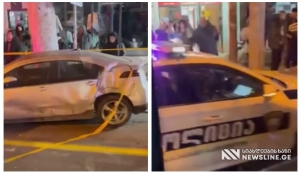 VIDEO: თბილისში, ერთმანეთს 4 ავტომობილი შეეჯახა - კადრები ადგილიდან