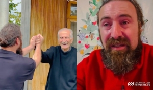 VIDEO: "ცრემლებს ვერ ვიკავებ" - გივიკო დიდია ბაბუის ემოციურ კადრებს გვიზიარებს