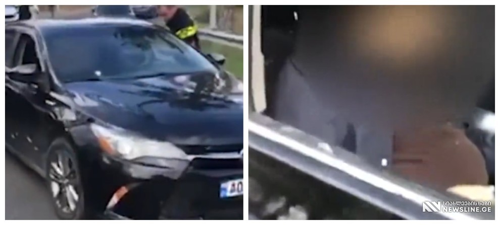 VIDEO: ვიდეო შეიცავს მძიმე კადრებს: ჩაცხრილული მანქანის კადრები, რომელშიც ბიზნესმენი მოკლეს