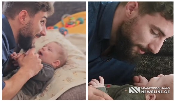 VIDEO: “პირველად ხელში რომ ავიყვანე ძალიან ვინერვიულე” - ზურიკო დავითაშვილი შვილთან ერთად გადაღებულ უსაყვარლეს ვიდეოში მამობის შესახებ საუბრობს